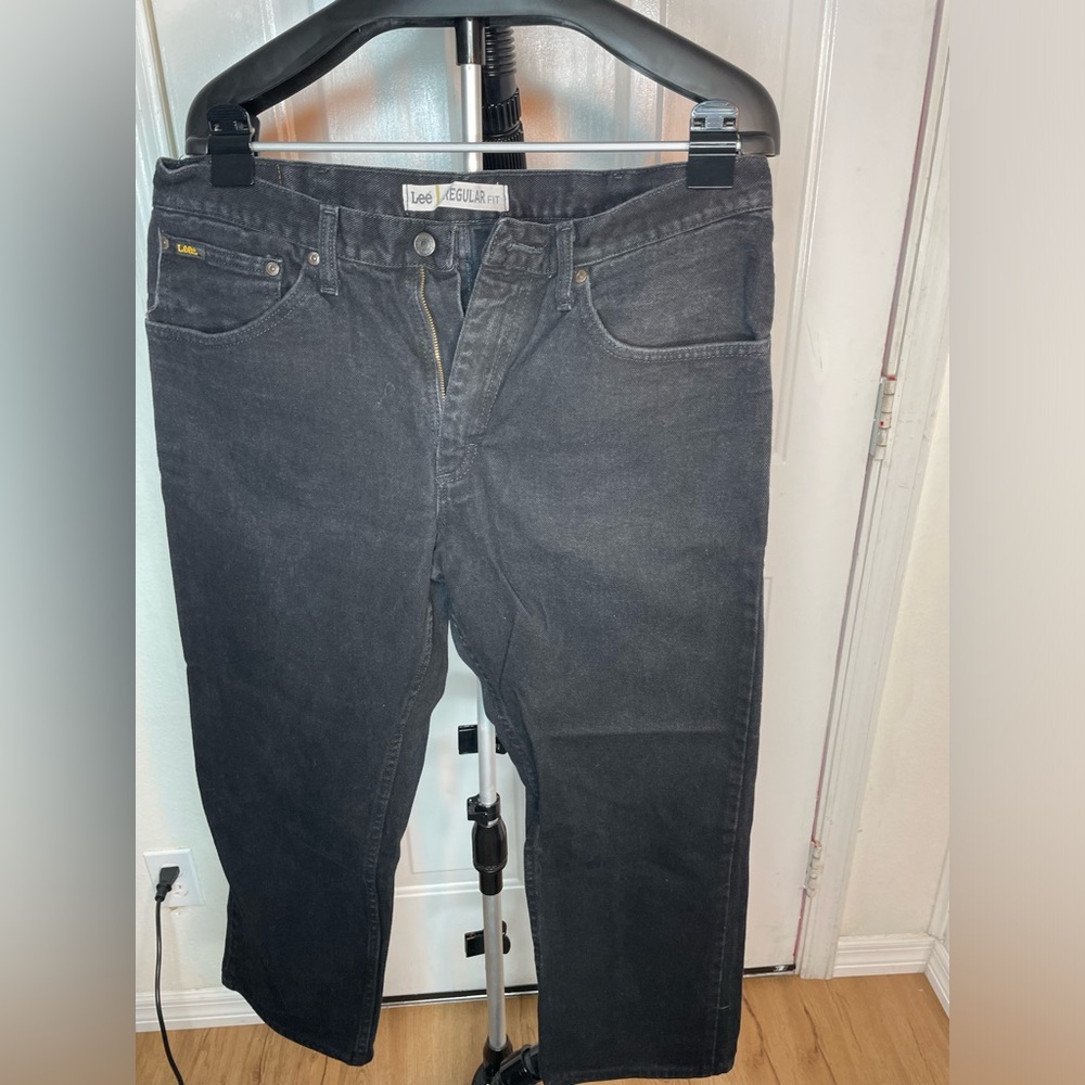 Lee Blue Jeans Men’s Denim Regular Fit 36x29 36 X 29 Pants Mens Black
